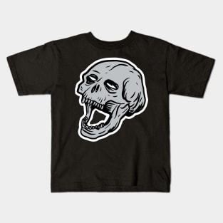 Skull head with blank, soulless eyes. Kids T-Shirt